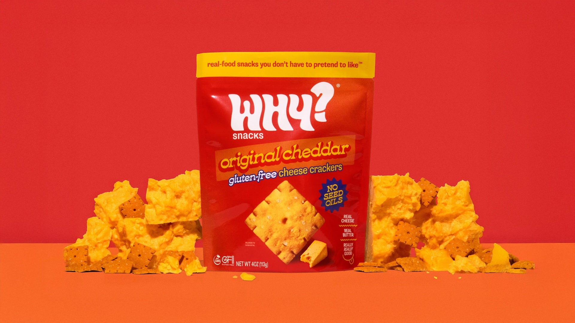 WHY? SNACKS® Gluten-Free Cheese Crackers